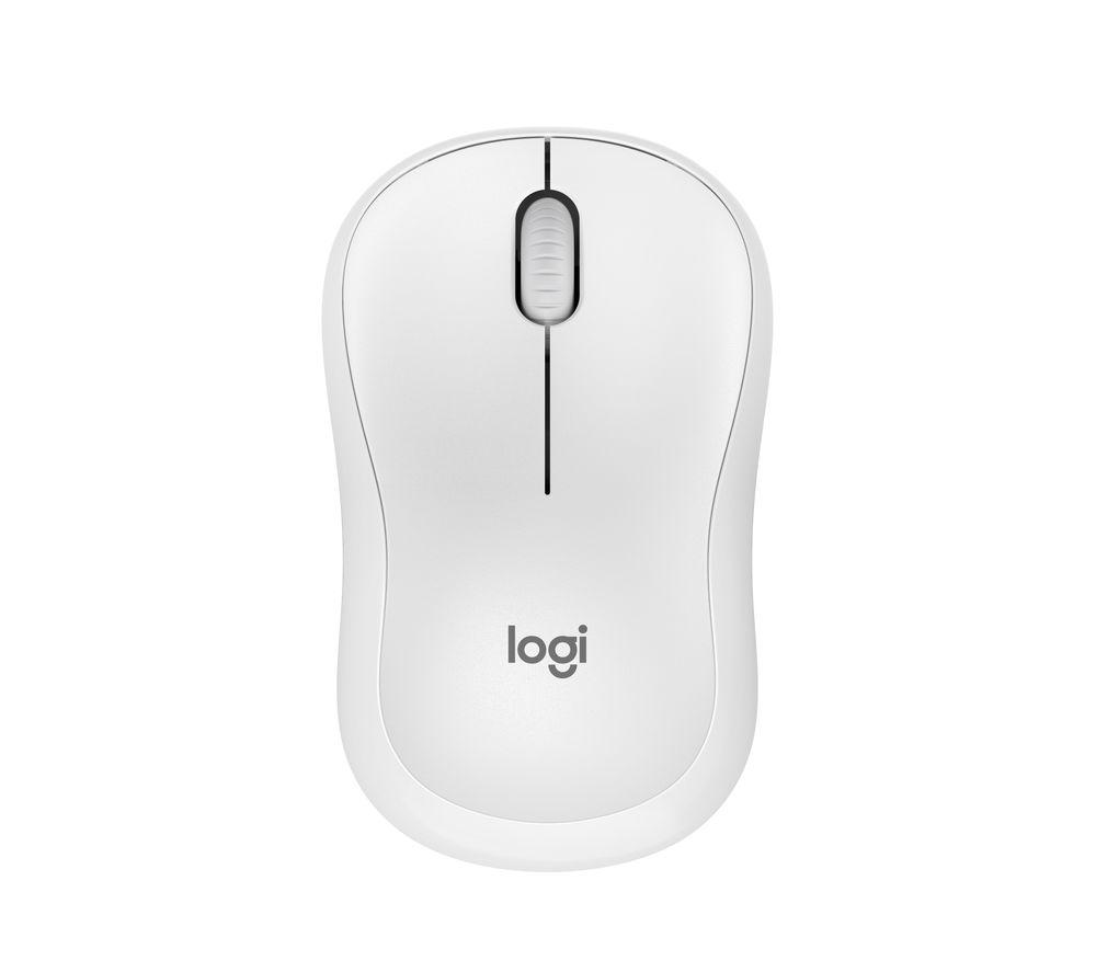 Logitech M240 Silent Bluetooth Mouse, Wireless, Compact, Portable, Smooth Tracking, 18-Month Battery, for Windows, macOS, ChromeOS, Compatible with PC, Mac, Laptop, Tablets - White