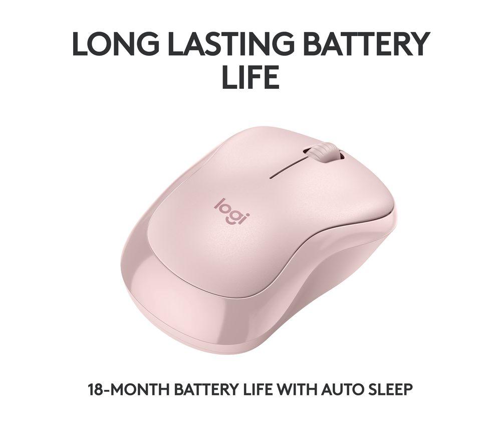 LOGITECH M240 Silent Wireless Optical Mouse - Rose image number 4 of 8