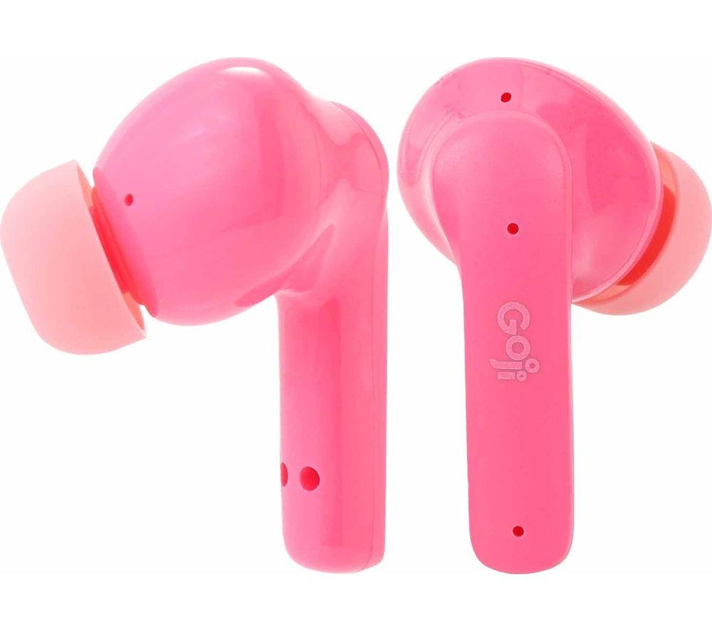 GOJI GKDTWSP24 Wireless Bluetooth Kids' Earbuds - Pink, Pink