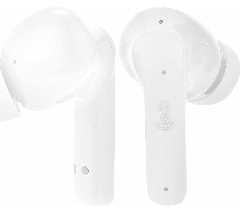 GOJI GKDTWSW24 Wireless Bluetooth Kids Earbuds - White, White