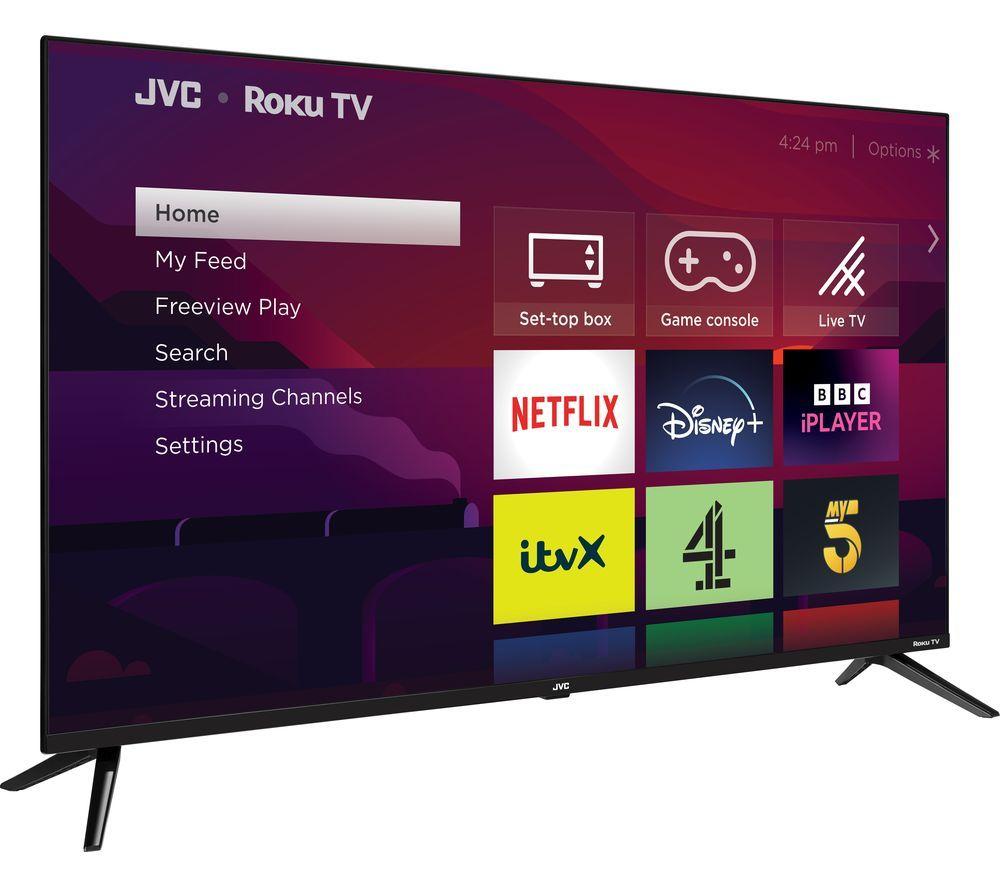 JVC LT-43CR530 Roku TV 43" Smart 4K Ultra HD HDR LED TV