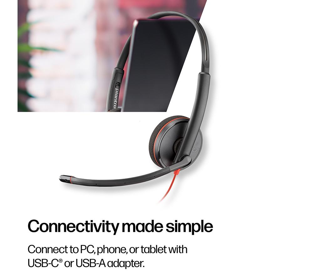 HP POLY Blackwire 3220 Headset - Black image number 5 of 9