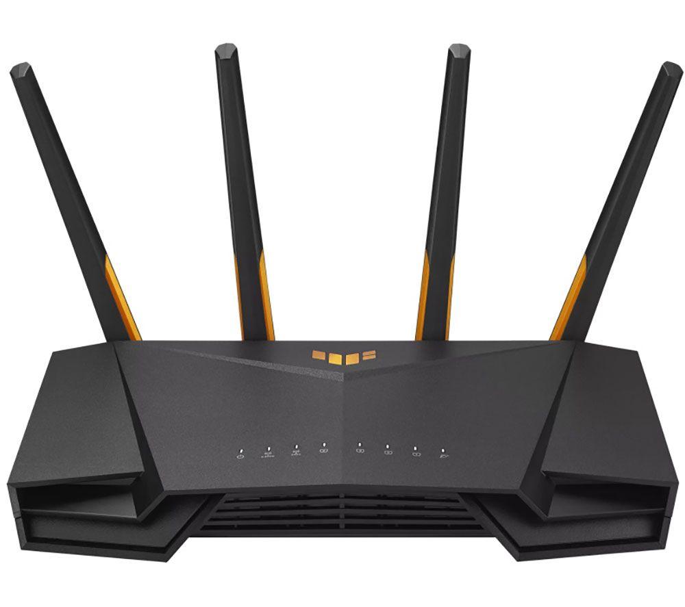 ASUS TUF Gaming AX3000 V2 Dual Band WiFi 6 Router with Mobile Tethering (Replacement of 4G 5G routers)2.5Gbps port, Mobile Game Mode, Free Internet Security, AI Mesh, Gear Accelerator, Adaptive QoS