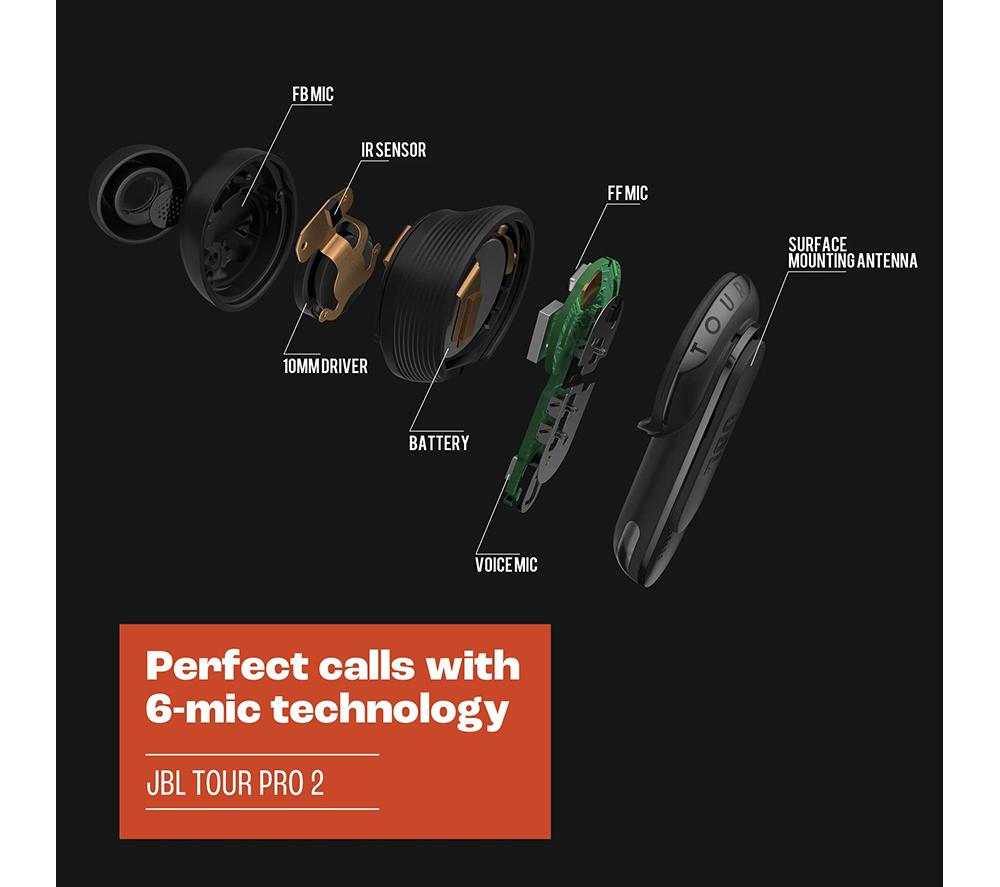 JBL Tour Pro 2 True Wireless Noise Canceling Earbuds