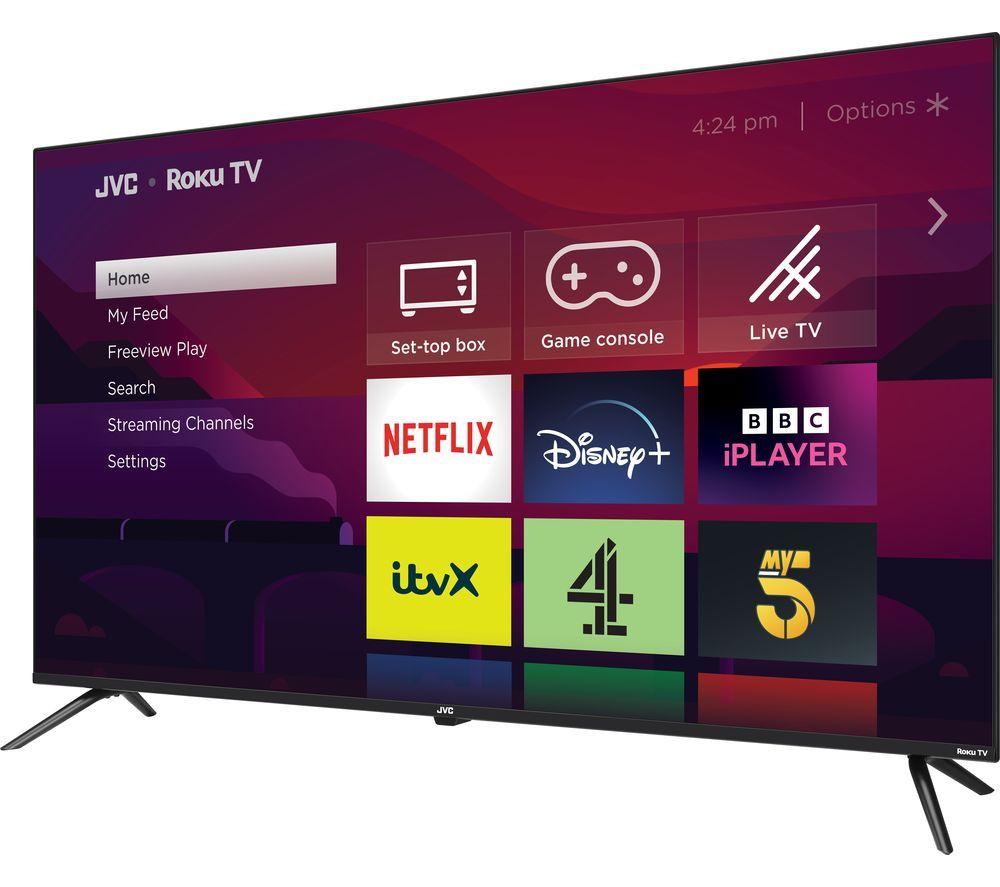 JVC LT-50CR530 Roku TV 50" Smart 4K Ultra HD HDR LED TV