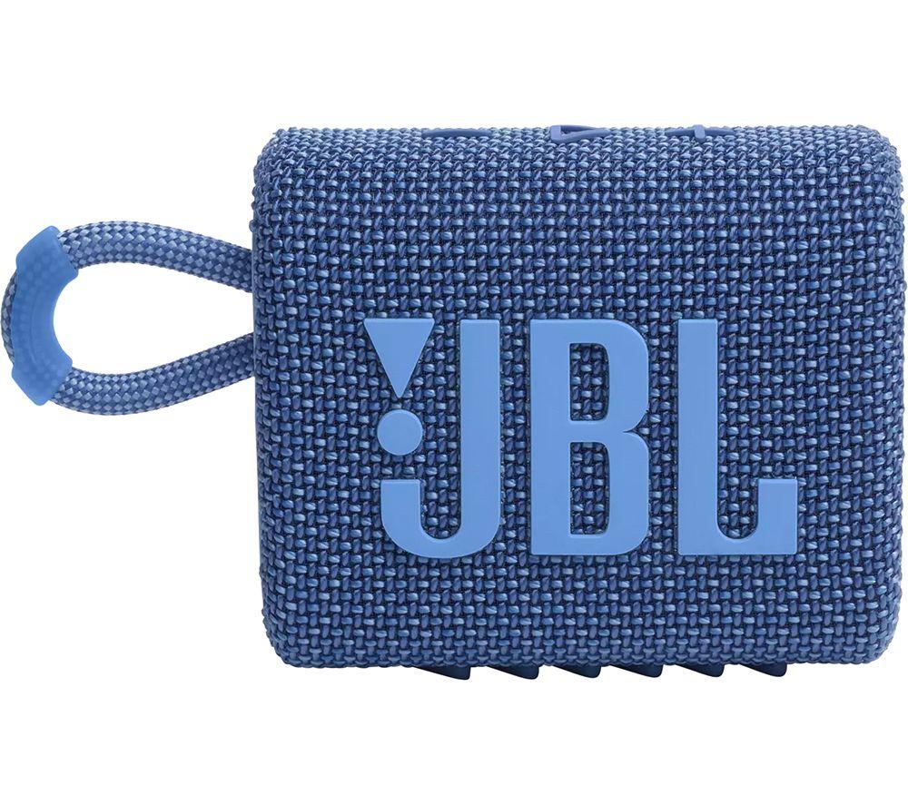 JBL Go 3 Eco Portable Waterproof Bluetooth Speaker (Cloud White)