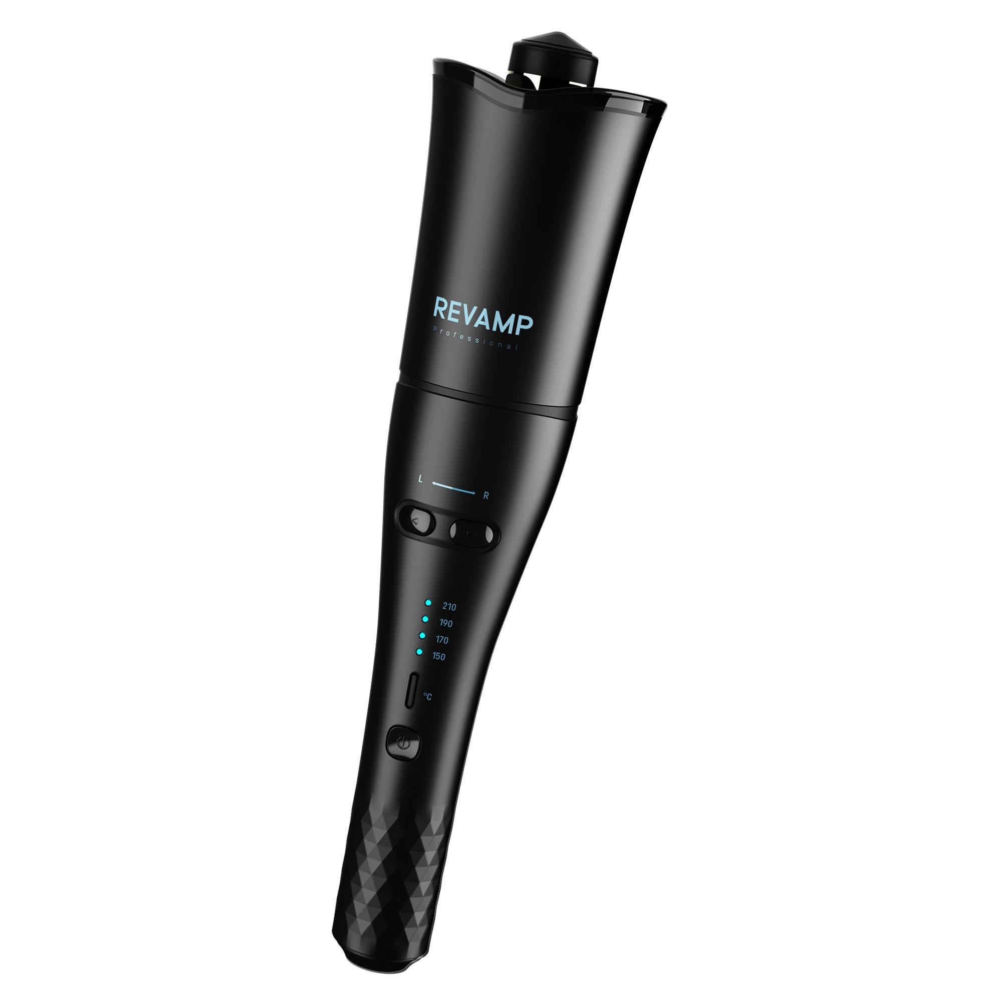 REVAMP Progloss Hollywood Curl Rotating Hair Curler - Black