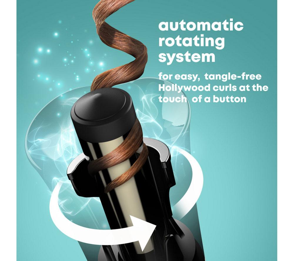 REVAMP Hollywood Curl Auto-Rotate Ceramic Curler - Black image number 2 of 8