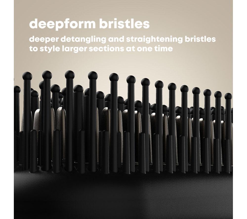 REVAMP DeepForm Ceramic Straightening Hot Brush - Black image number 2 of 8