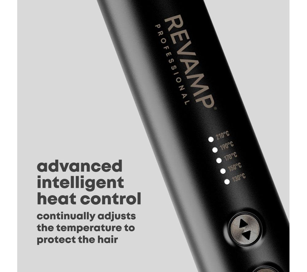 REVAMP DeepForm Ceramic Straightening Hot Brush - Black image number 5 of 8