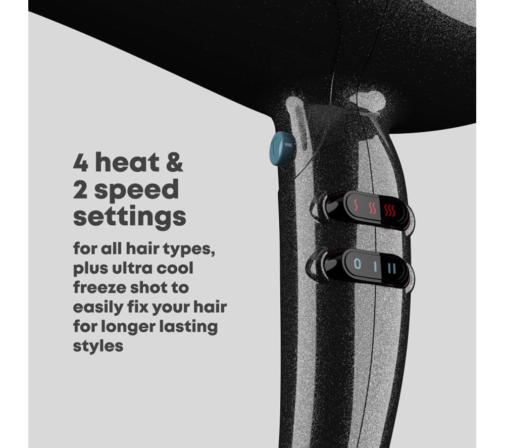 REVAMP Progloss Featherlite Ultra X Shine Hair Dryer - Black image number 5 of 8