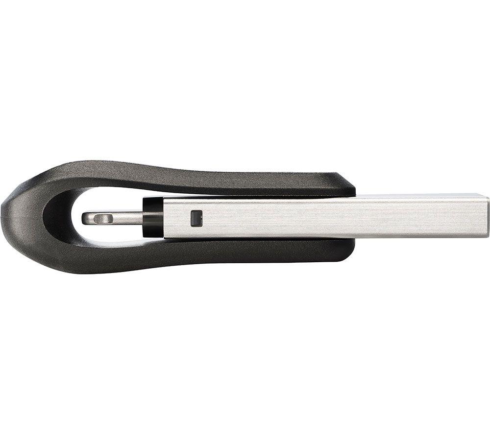 SANDISK iXpand USB 3.0 & Lightning Dual Memory Stick - 128 GB, Black image number 4 of 4