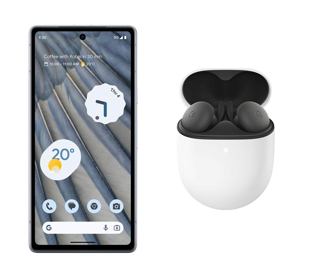 Buy GOOGLE Pixel 7a (128 GB, Sea)  Pixel Buds A-Series Wireless Bluetooth  Earphones Bundle Currys