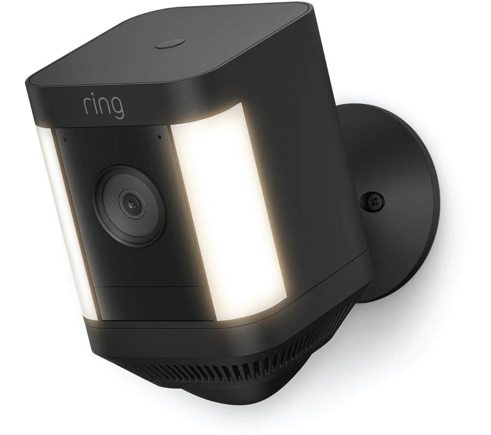 RING Spotlight Cam Plus Battery Full HD 1080p WiFi Security Camera - Black, Black