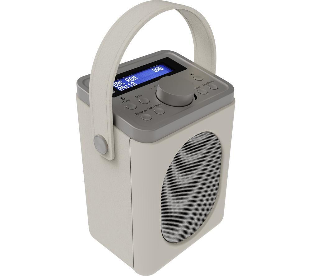 MAJORITY Little Shelford Portable DAB+/FM Bluetooth Radio - Cream image number 2 of 7