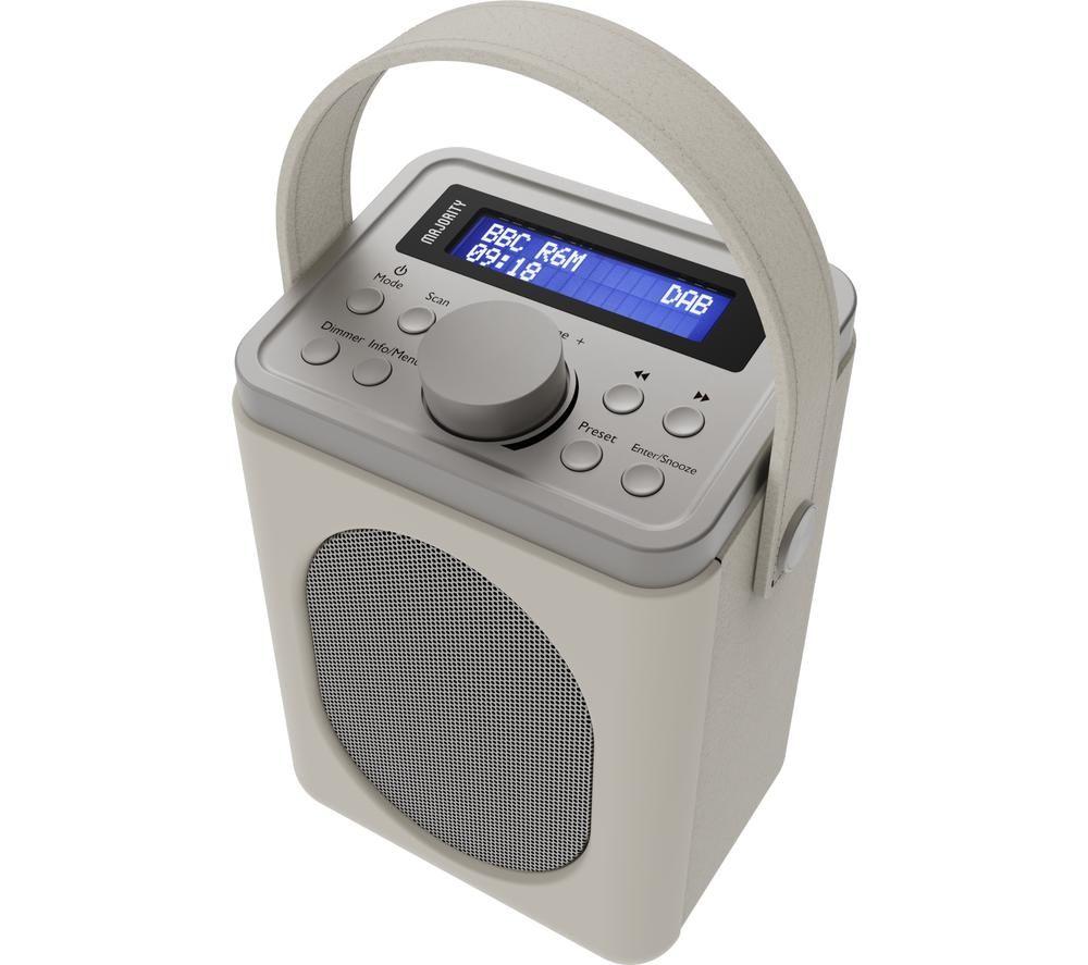 MAJORITY Little Shelford Portable DAB+/FM Bluetooth Radio - Cream image number 5 of 7
