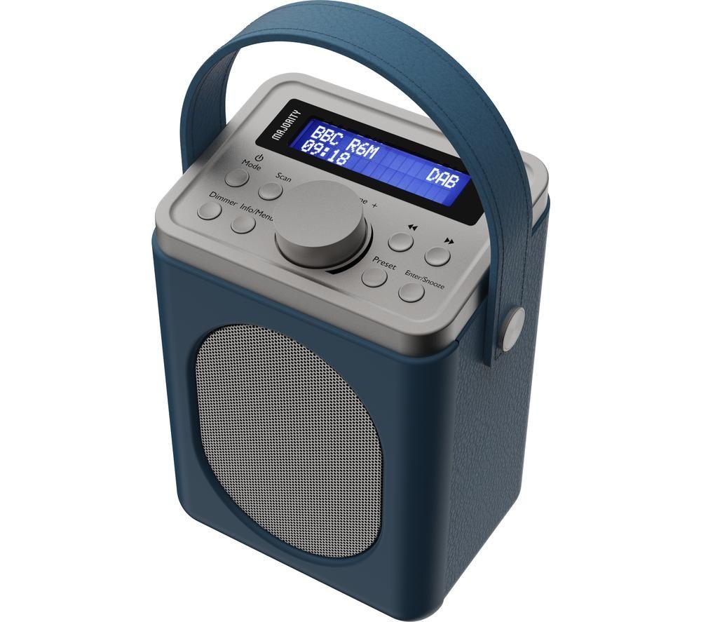 MAJORITY Little Shelford Portable DAB+/FM Bluetooth Radio - Midnight Blue image number 4 of 6