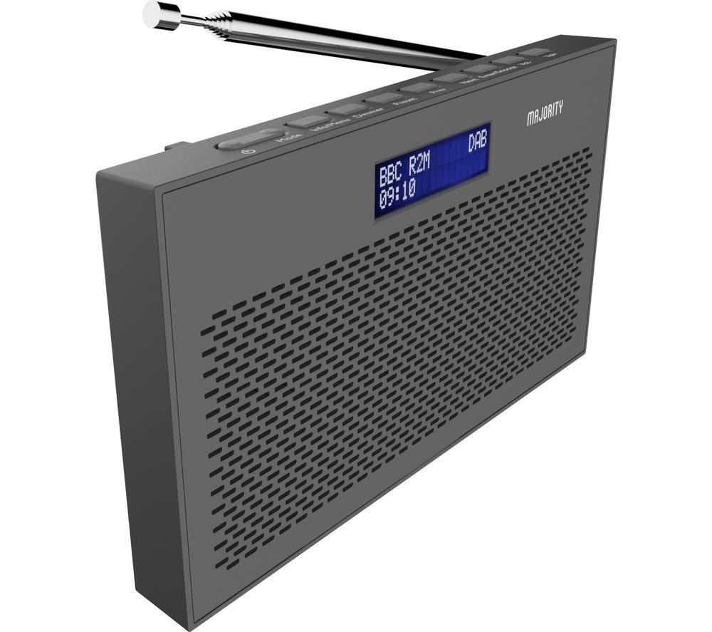 MAJORITY Histon Portable DAB+/FM Radio - Grey image number 2 of 5