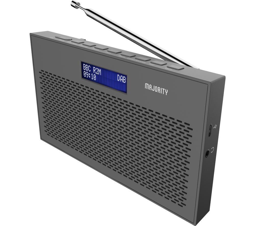 MAJORITY Histon Portable DAB+/FM Radio - Grey image number 3 of 5