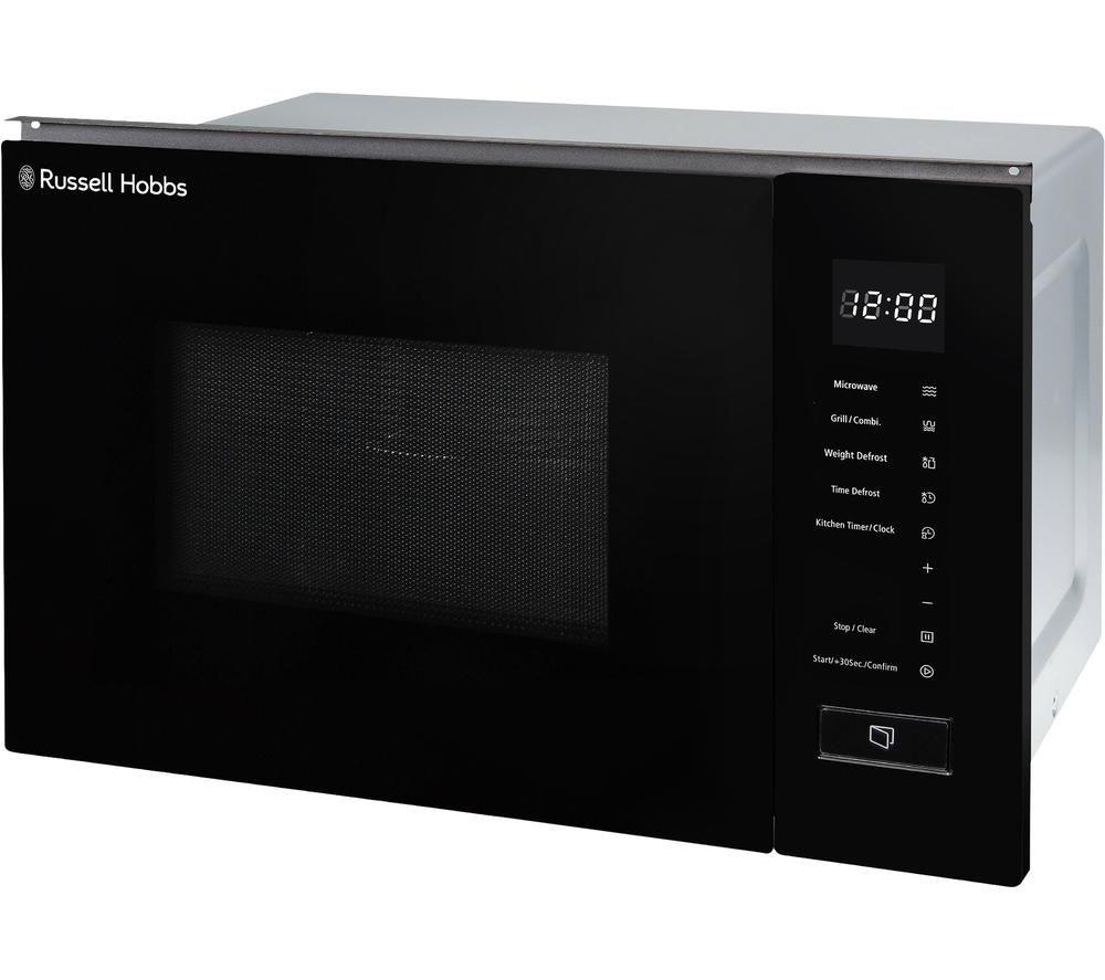 RUSSELL HOBBS RHBM2002B Built-in Microwave with Grill - Black, Black