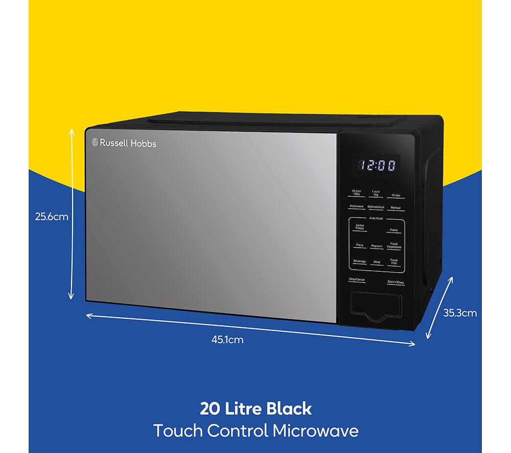 RUSSELL HOBBS RHMT2005B Compact Solo Microwave - Black image number 8 of 8