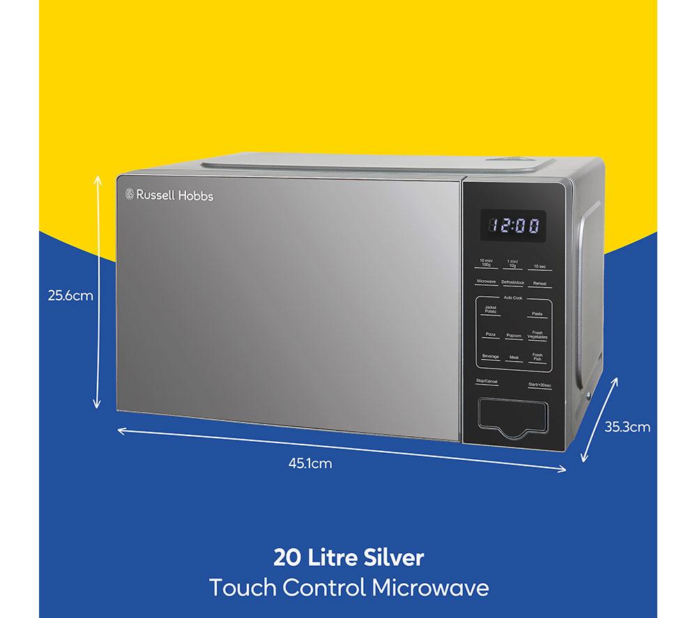 RUSSELL HOBBS RHMT2005S Solo Microwave Oven - Silver image number 8 of 8