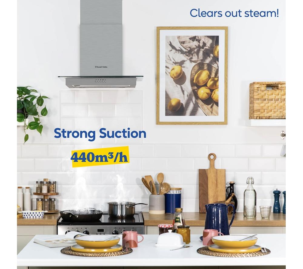 RUSSELL HOBBS RHFGCH601SS Chimney Cooker Hood - Stainless Steel image number 4 of 11