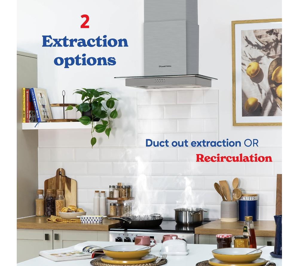 RUSSELL HOBBS RHFGCH601SS Chimney Cooker Hood - Stainless Steel image number 5 of 11