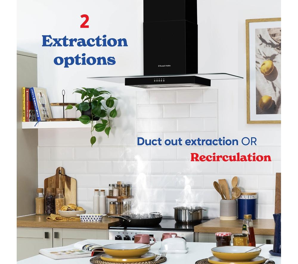 RUSSELL HOBBS RHFGCH901B Chimney Cooker Hood - Black image number 5 of 9
