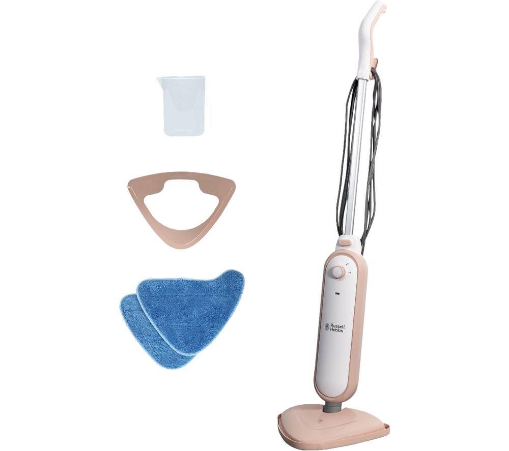 RUSSELL HOBBS Steam & Clean RHSM1001BP-G Steam Mop - Blush Pink image number 2 of 10
