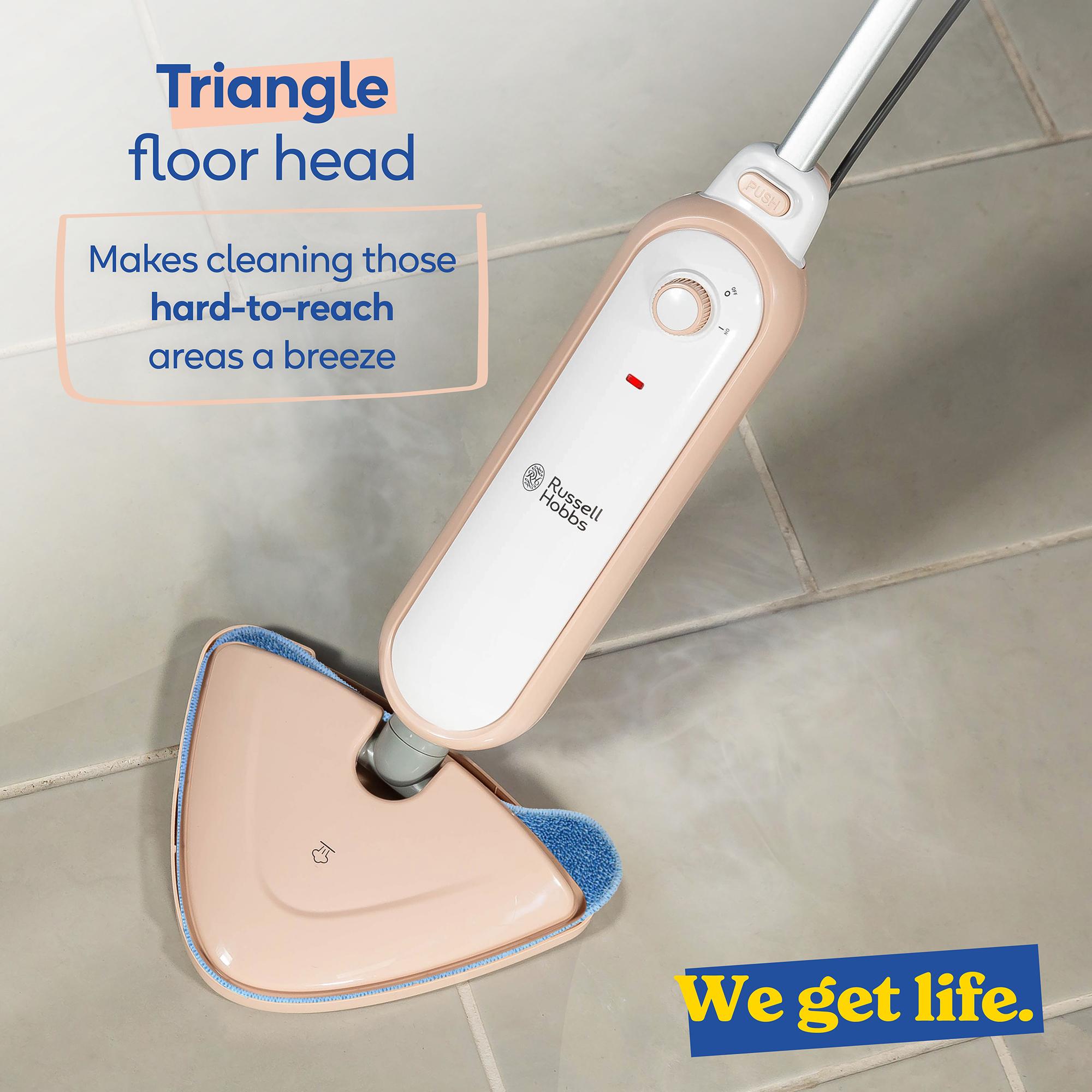 RUSSELL HOBBS Steam & Clean RHSM1001BP-G Steam Mop - Blush Pink image number 9 of 10