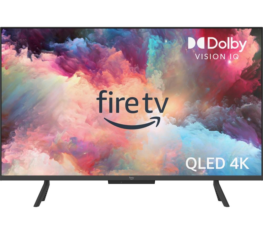 50 AMAZON Omni QLED Series Fire TV QL50F601U  Smart 4K Ultra HD HDR TV with Amazon Alexa, Silver/Gr