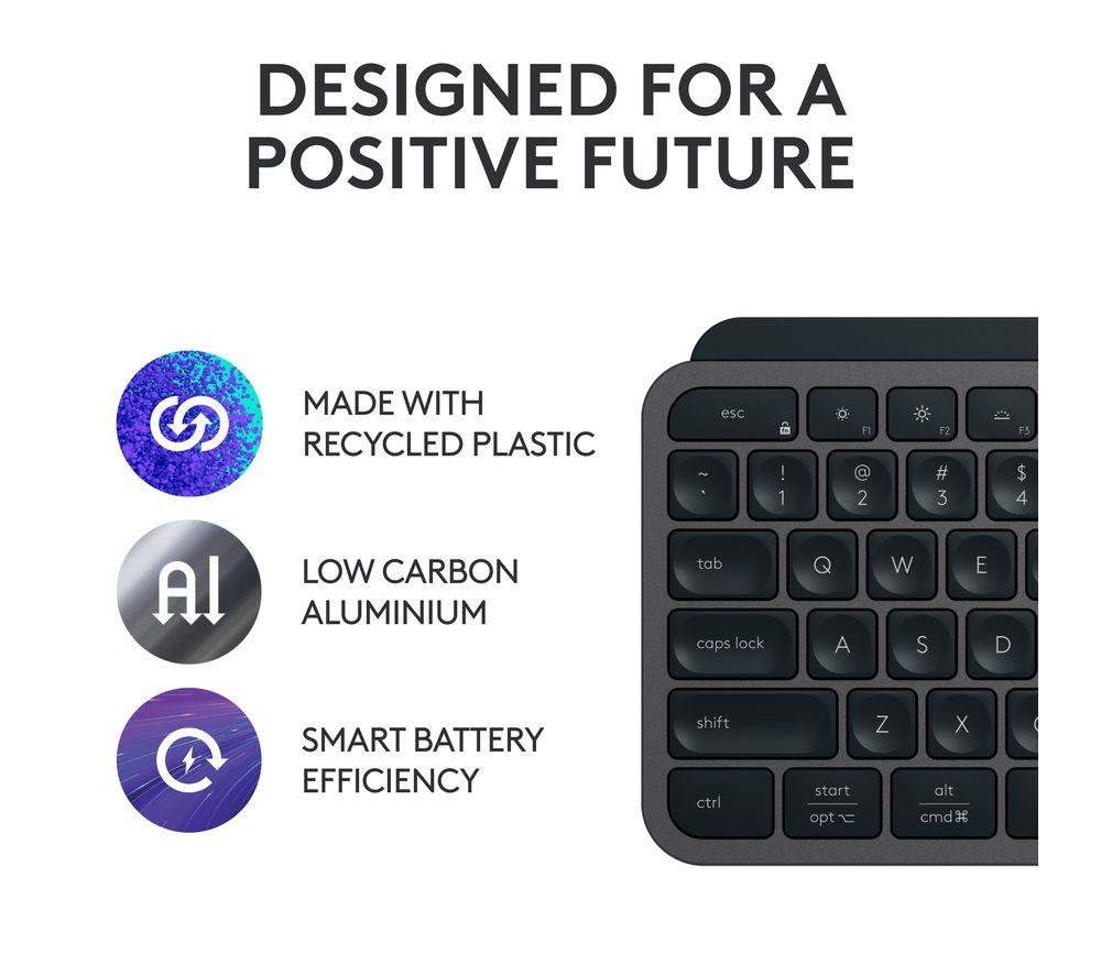 LOGITECH MX Keys S Wireless Keyboard - Black image number 5 of 10