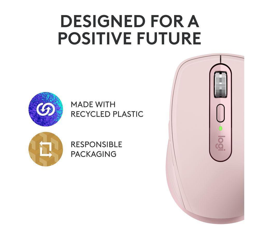 Buy LOGITECH MX Anywhere 3S Wireless Darkfield Mouse - Rose | Currys