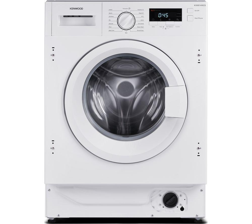 KENWOOD KIW914W23 Integrated 9 kg 1400 Spin Washing Machine, White