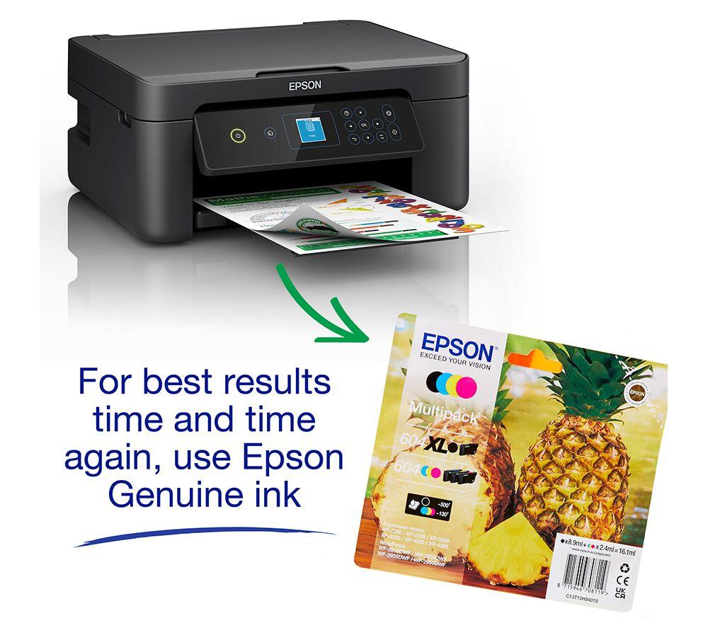 EPSON Expression Home XP-3205 All-in-One Wireless Inkjet Printer & Full Set of Ink Cartridges Bundle image number 10 of 12