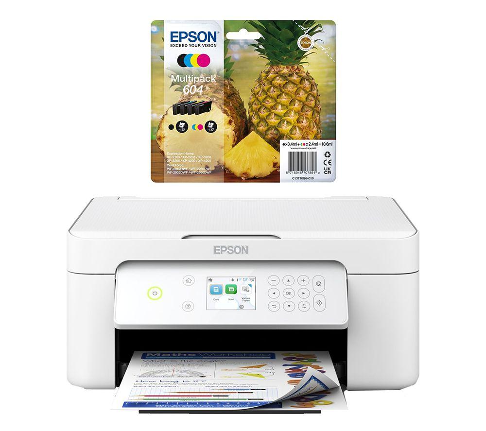 Epson Expression Home XP-4205 All-in-One Wireless Inkjet Printer & Full Set of Ink Cartridges Bundle