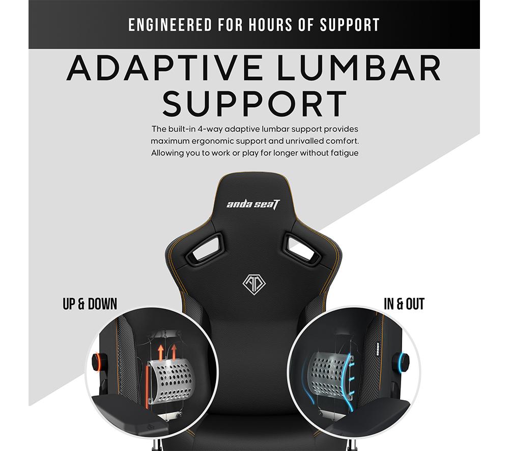 ANDASEAT Kaiser 3 Series Premium Gaming Chair - XL, Elegant Black image number 6 of 9