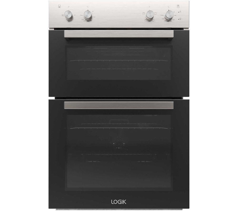 LOGIK LBUDOX23 Electric Double Oven - Inox, Silver/Grey