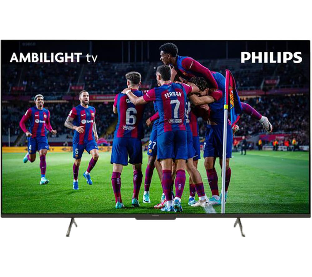 75 PHILIPS Ambilight 75PUS8108/12  Smart 4K Ultra HD HDR LED TV with Amazon Alexa, Silver/Grey