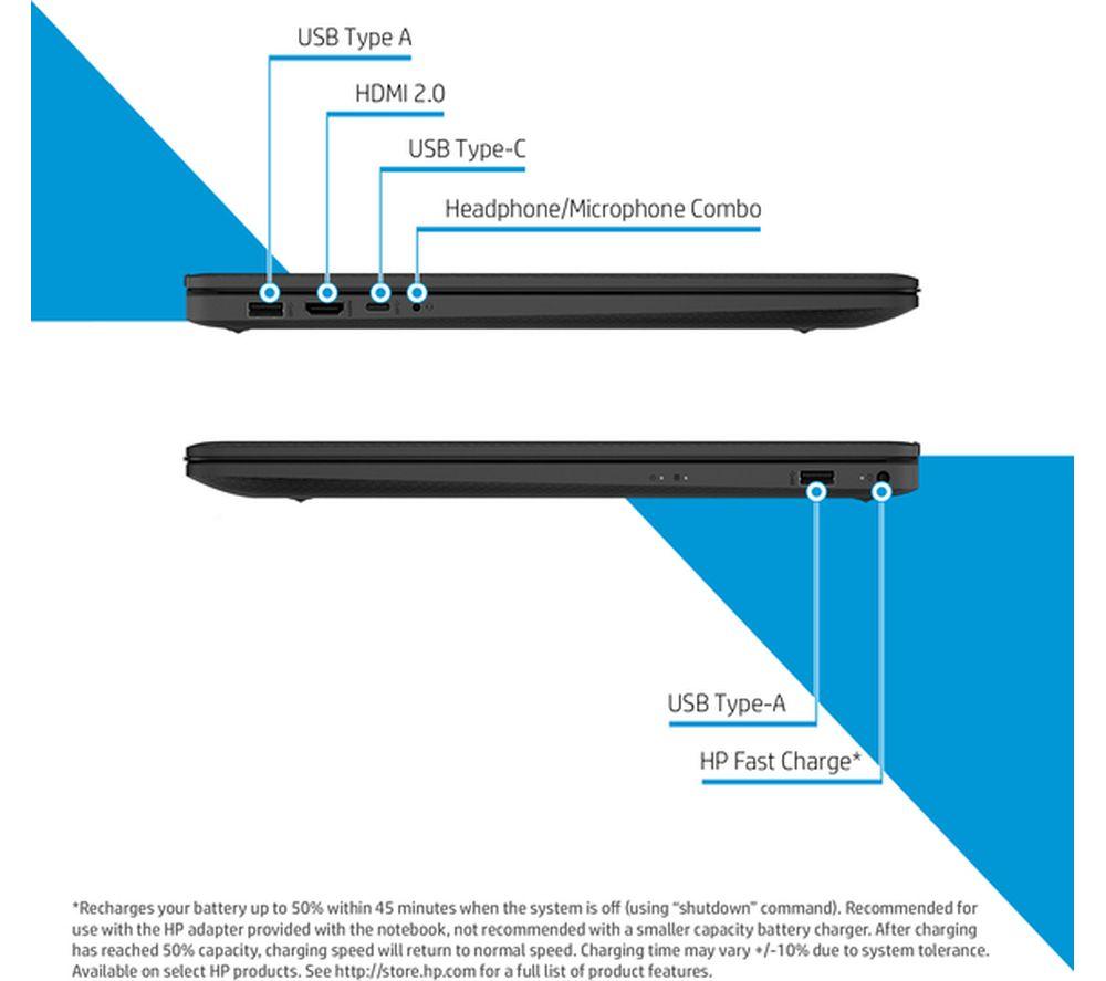 HP 17-cn0534sa 17.3' Laptop - Intel® Pentium®, 128 GB SSD, Black - image 7