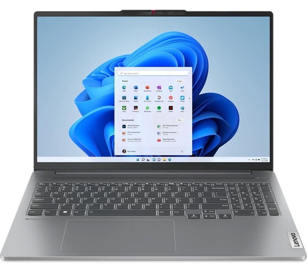 LENOVO IdeaPad 5i Pro 16" Laptop  Intel®Core i7, 512 GB SSD, Grey, Silver/Grey