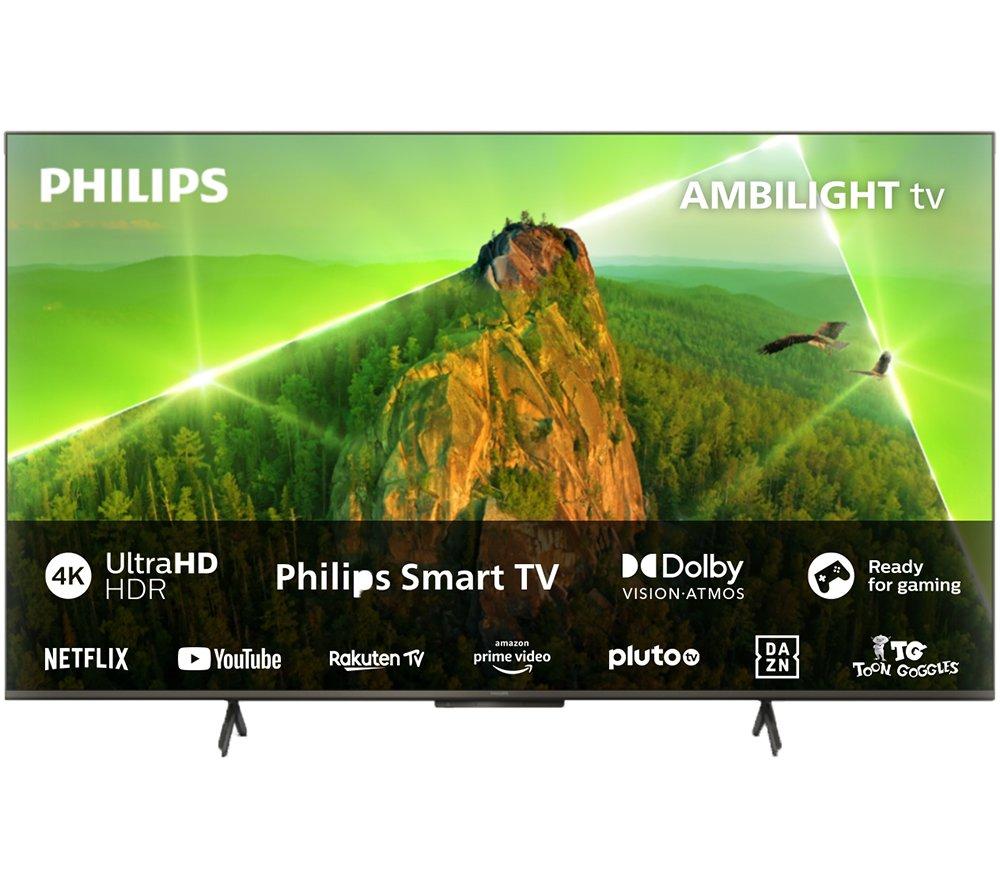 PHILIPS Ambilight PUS8508 43 inch Smart 4K LED TV, UHD & HDR10+, 60Hz, P5 Perfect Picture Engine, Dolby Atmos, 20W Speakers