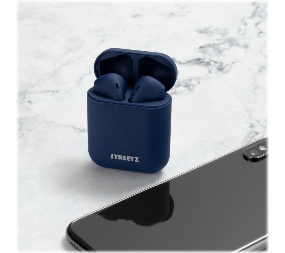 STREETZ TWS-0009 Wireless Bluetooth Earbuds - Blue image number 4 of 5