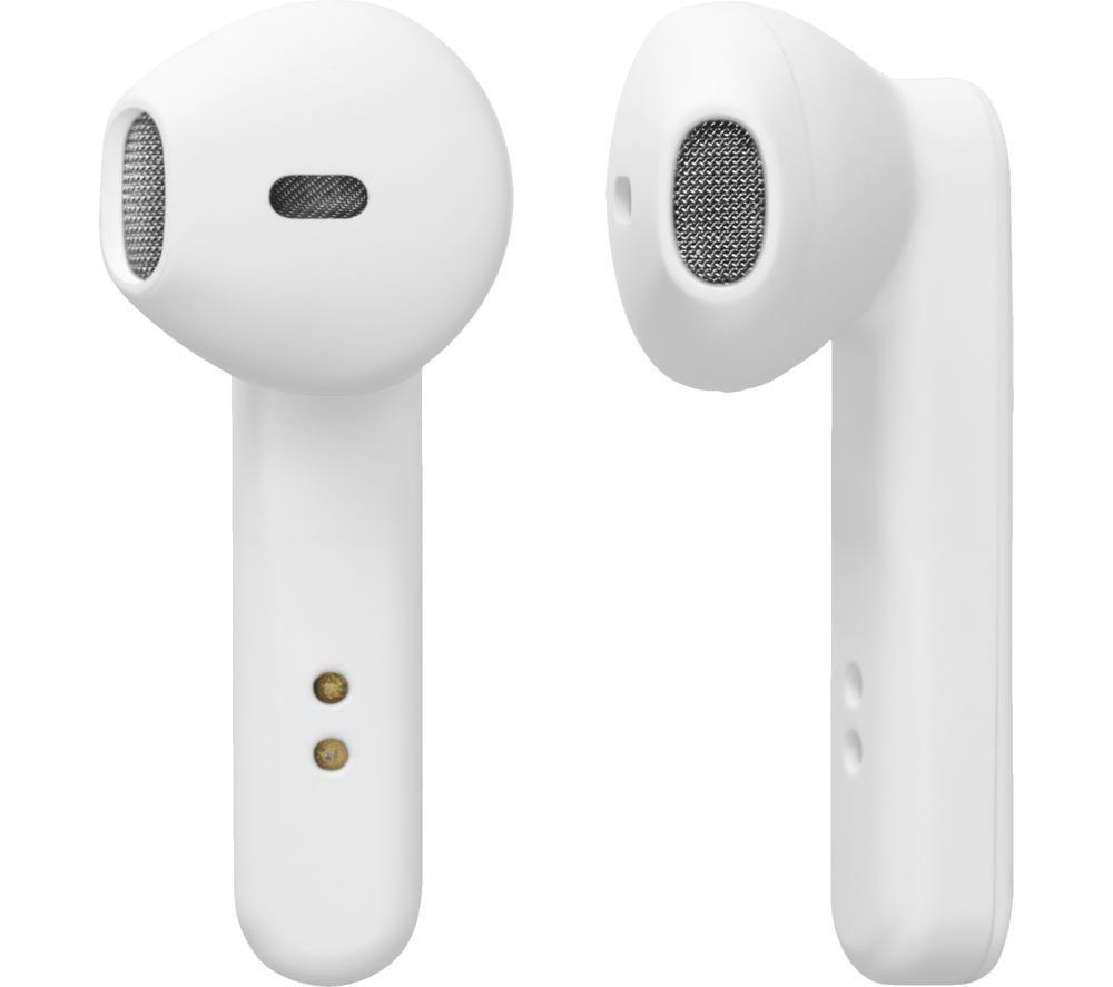 STREETZ TWS-105 True Wireless Bluetooth Earbuds - Matte White, White