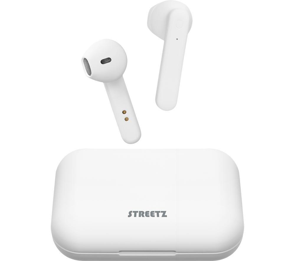 STREETZ TWS-105 True Wireless Bluetooth Earbuds - Matte White image number 3 of 8