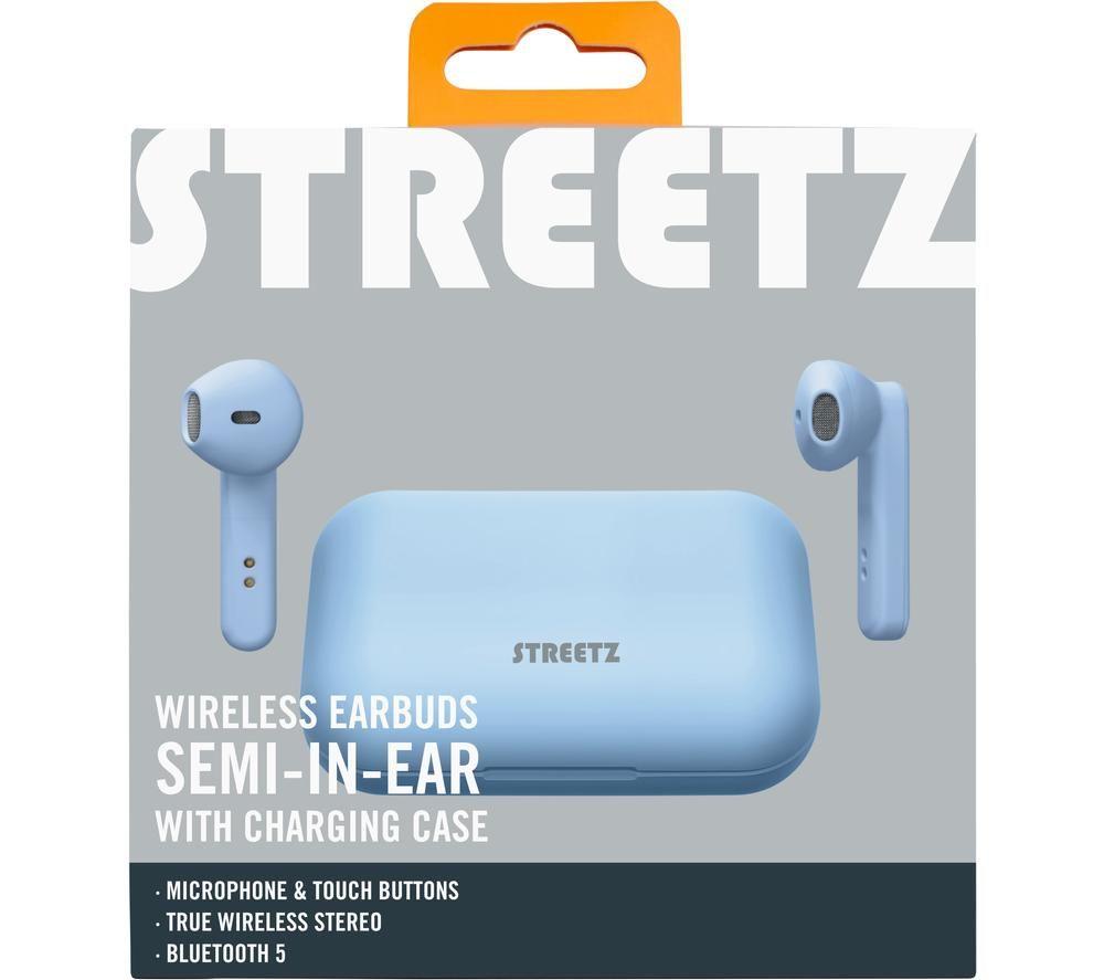 STREETZ TWS-107 True Wireless Bluetooth Earbuds - Matte Blue image number 7 of 7