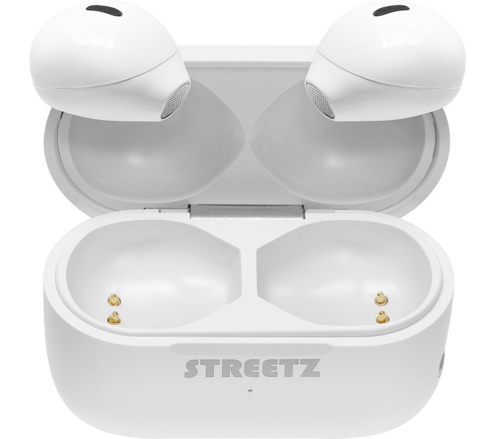 STREETZ TWS-114 Wireless Bluetooth Earbuds - White image number 2 of 8