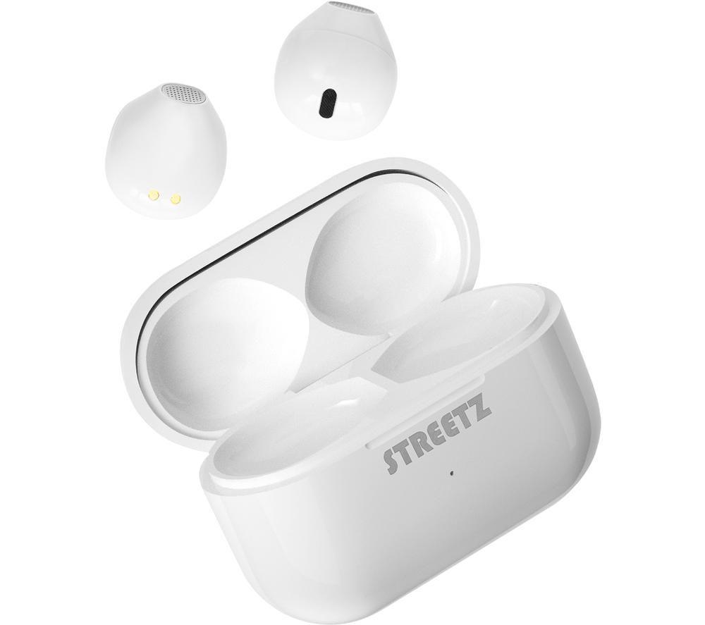 STREETZ TWS-114 Wireless Bluetooth Earbuds - White image number 3 of 8