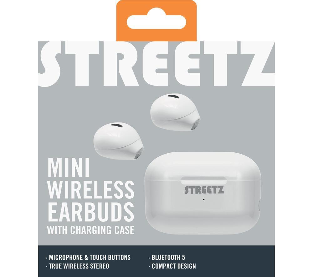 STREETZ TWS-114 Wireless Bluetooth Earbuds - White image number 6 of 8